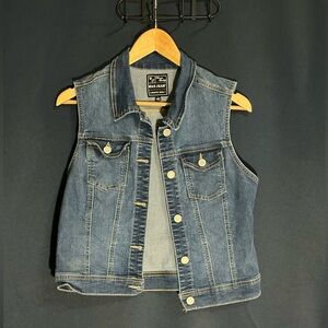 Denim Sleeveless Vest